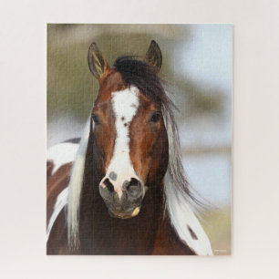 Quebra-cabeça Bob Langrish Paint Stallion Headshot