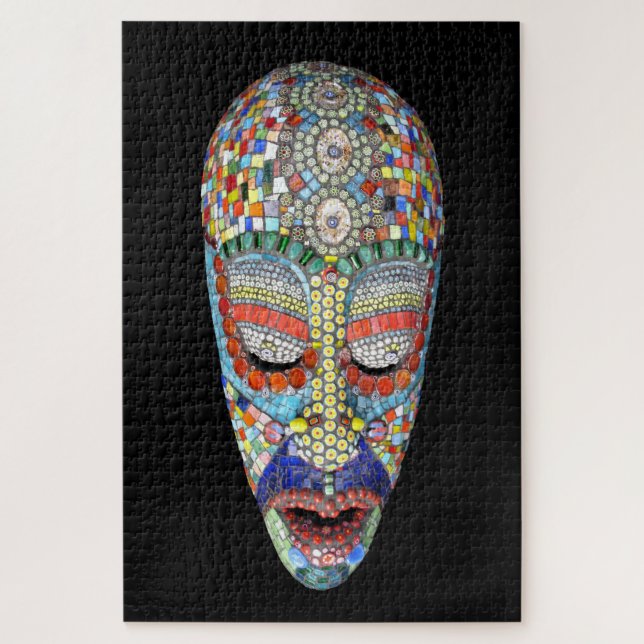 Quebra-cabeça Bob, por que a cara longa? Máscara de Mosaico (Vertical)