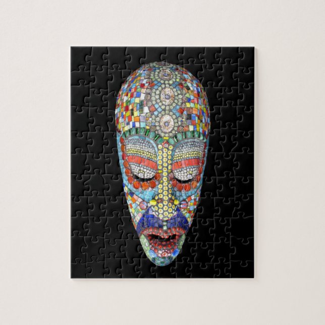 Quebra-cabeça Bob, Por Que o Rosto Comprido? Máscara Mosaico (Vertical)