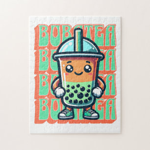 Quebra-cabeça Boba Bubble Tea Kawaii Cute Cartoon
