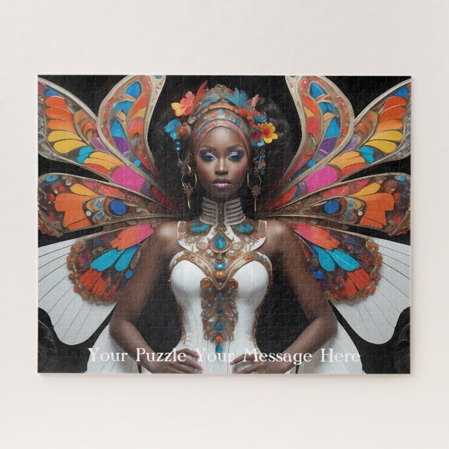 Quebra-cabeça Boca-borboleta Musa do Jardim Encantado (Horizontal)