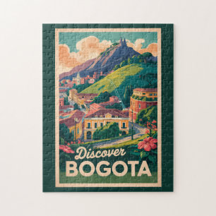 Quebra-cabeça Bogota Colombia Viagem Art Vintage