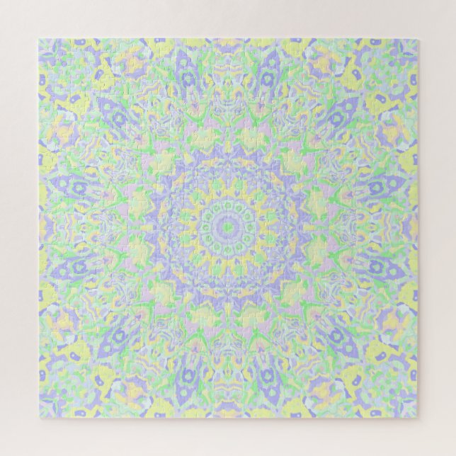Quebra-cabeça Boho Hippie Groovy Quirky Colorful Pastel (Vertical)