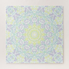 Quebra-cabeça Boho Hippie Mandala, Colorido Geométrico