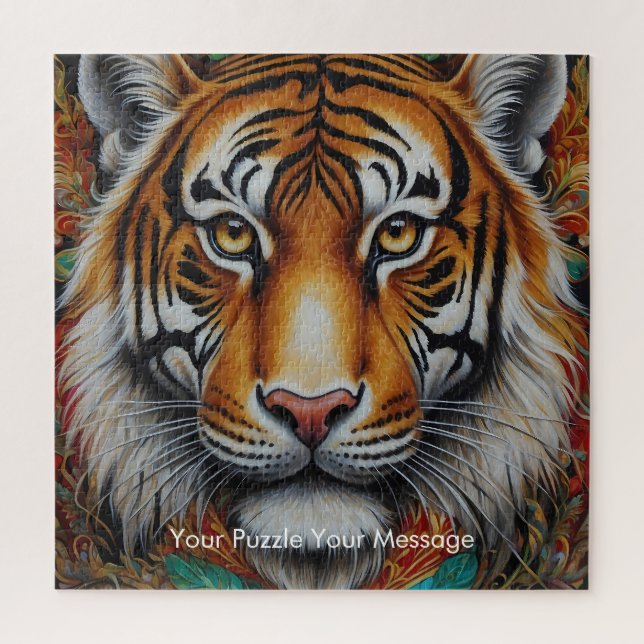 Quebra-cabeça Boho Tiger Mandala (Vertical)