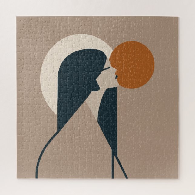 Quebra-cabeça Boho Woman Sun (Vertical)