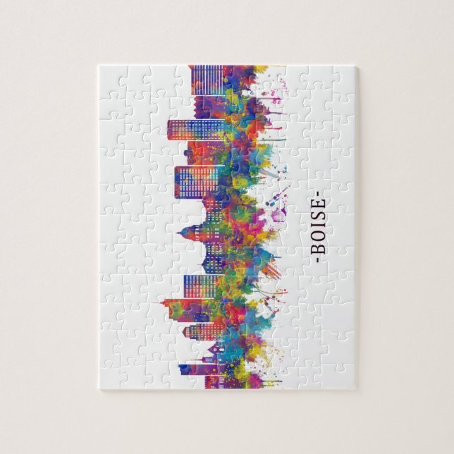 Quebra-cabeça Boise Idaho Skyline (Vertical)