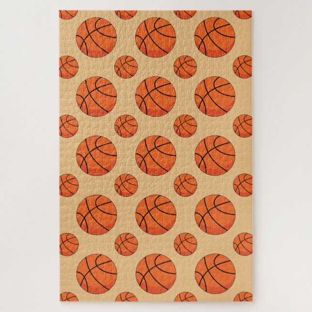 Quebra-cabeça Bola de Basquete de Cartoon (Vertical)