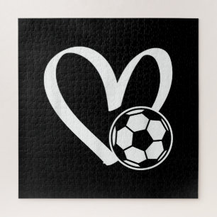 Quebra-cabeça Bola de Futebol Coração