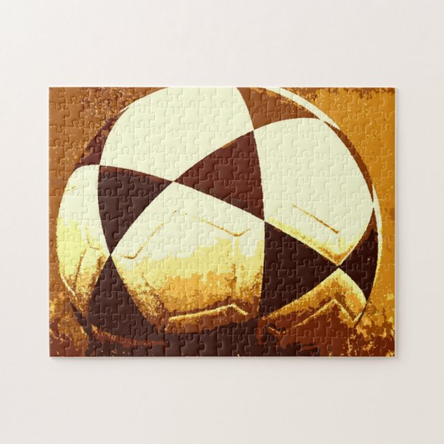 Quebra-cabeça Bola de Futebol - Futebol Popular Esporte Mundial  (Horizontal)