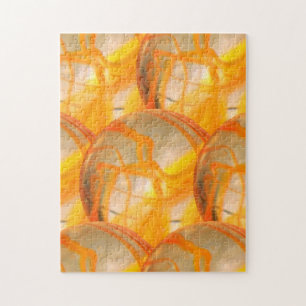 Quebra-cabeça - Bolas de Vidro com Veias Laranja