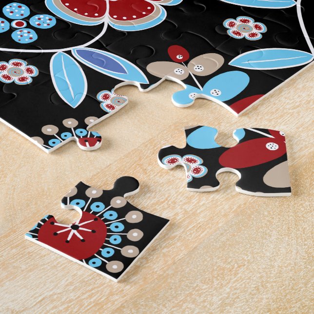 Quebra-cabeça Bold Folk Floral Pattern (Lateral)
