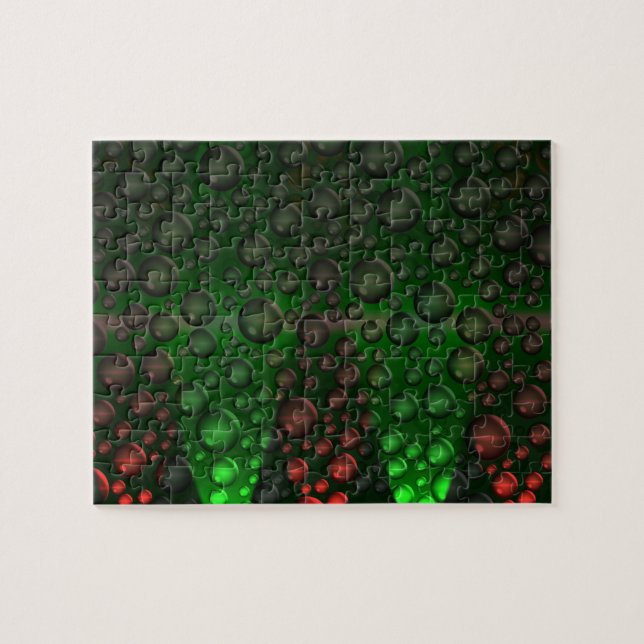 Quebra-cabeça Bolhas de ascensão (Verde&Vermelho) (Horizontal)
