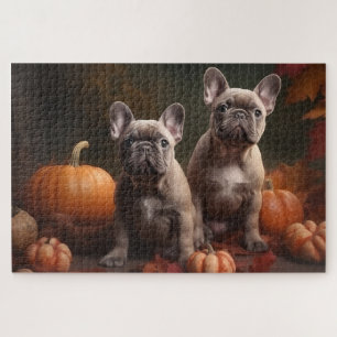 Quebra-cabeça Boliche Francês Puppy Autumn Delight Pumpkin