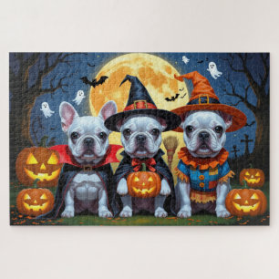 Quebra-cabeça Boliches Franceses Pumpkin Halloween Engraçado