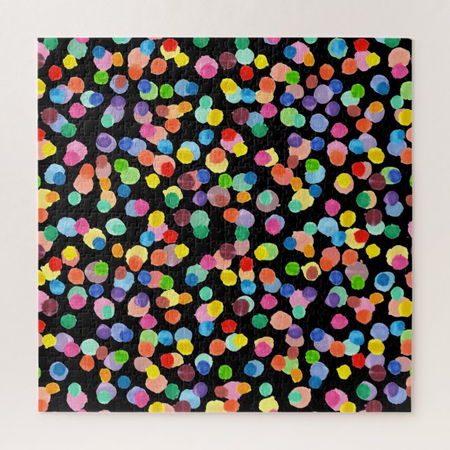Quebra-cabeça Bolinhas De Aquarela, Fundo De Páscoa. (Vertical)