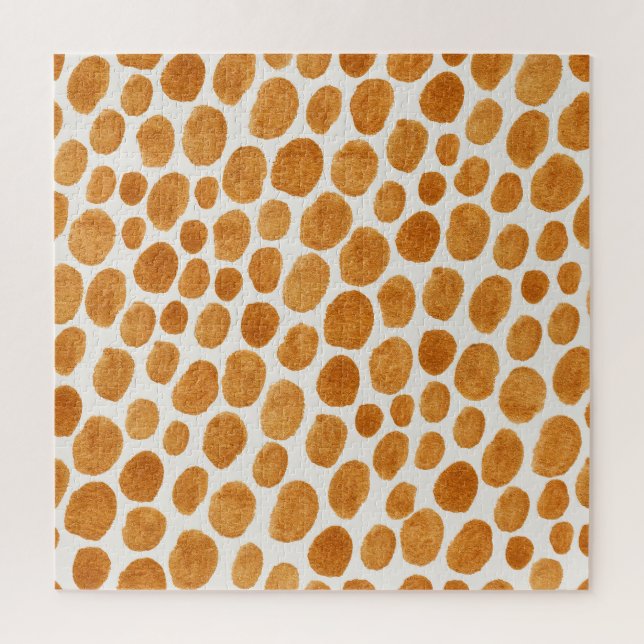 Quebra-cabeça Bolinhas do ouro: Gouache do Abstrato (Vertical)