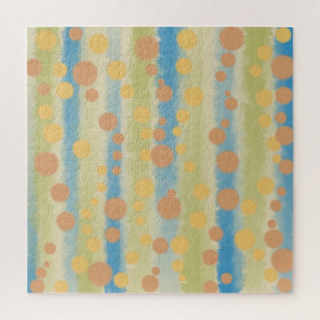 Quebra-cabeça Bolinhas Verticais em Forma de Aquarela (Vertical)
