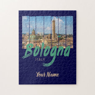 Quebra-cabeça Bolonha Emilia-Romagna Itália vintage souvenir
