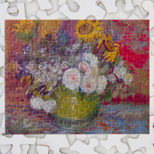Quebra-cabeça Bolsa com girassóis e Rosas de Vincent van Gogh