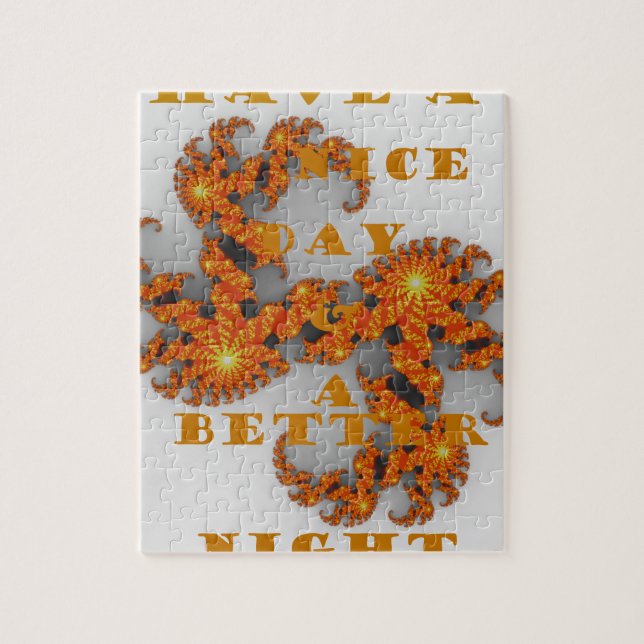 Quebra-cabeça Bom dia e melhor noite (Vertical)