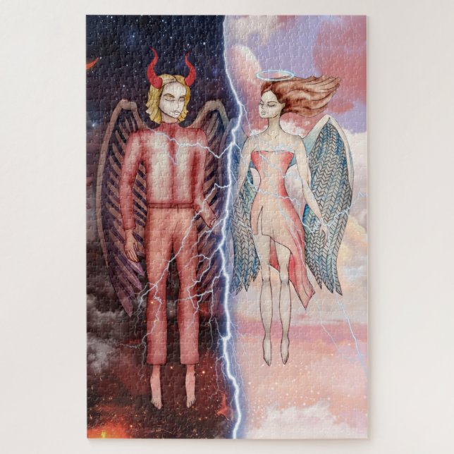 Quebra-cabeça Bom Vs Mau (Vertical)