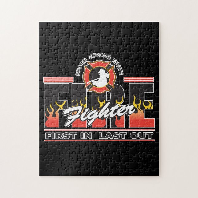 Quebra-cabeça Bombeiro primeiramente dentro, por último para (Vertical)