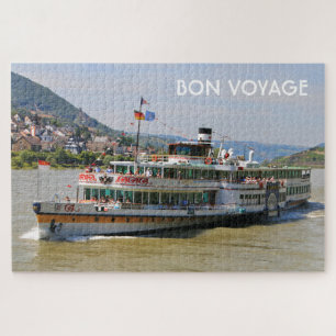 Quebra-cabeça Bon Voyage: navio a vapor de Paddle, Goethe, Alema