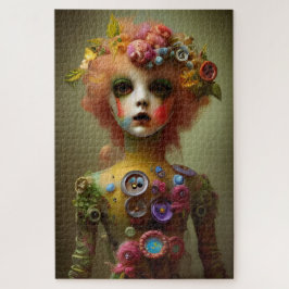 Quebra-cabeça Boneca assustadora - Dia das Bruxas de Vintagem di