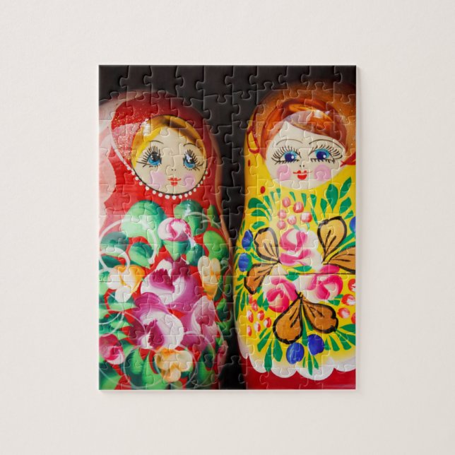 Quebra-cabeça Bonecas Coloridas Matryoshka (Vertical)
