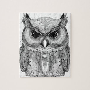 Quebra-cabeça Bonita Boho Owl