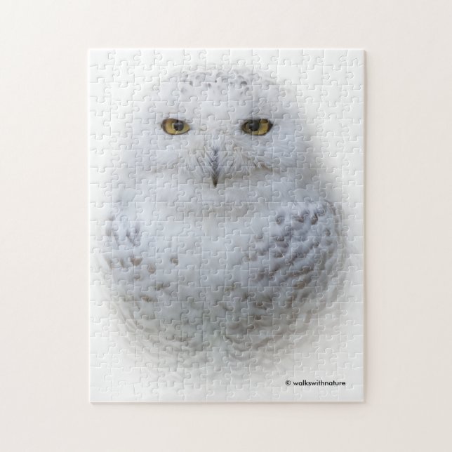 Quebra-cabeça Bonita, Dreamy e Serene Snowy Owl (Vertical)