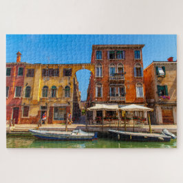 Quebra-cabeça Bonita fachada de um palácio em Veneza, Itália