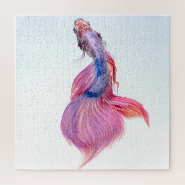 Quebra-cabeça Bonita Fantasia Colorida Koi Fish (Vertical)
