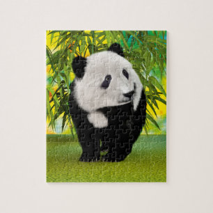 Quebra-cabeça Bonito Amante de os animais Panda Bear Cub Kawaii