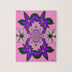 Quebra-cabeça Bonito bebê rosa, cor-de-rosa púrpura, motif