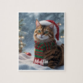 Quebra-cabeça Bonito Bengala Natal Personalizado