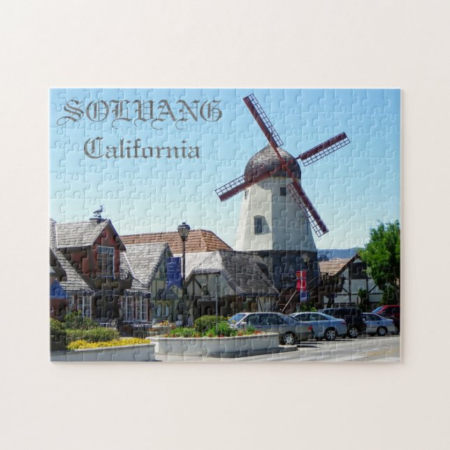 Quebra-cabeça bonito de Solvang! (Horizontal)