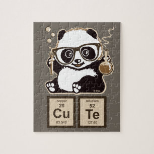 Quebra-cabeça Bonito descoberto panda da química