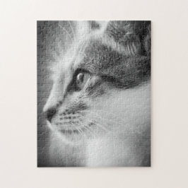Quebra-cabeça bonito do gatinho
