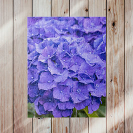 Quebra-cabeça Bonito Hydrangeas de Verão Roxo