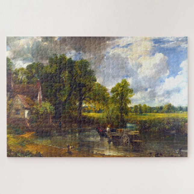 Quebra-cabeça Bonito John Constable, "The Hay Wain", 1821, (Horizontal)