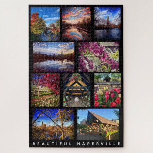 Quebra-cabeça Bonito Naperville - 10 Cenas À Volta Da Cidade