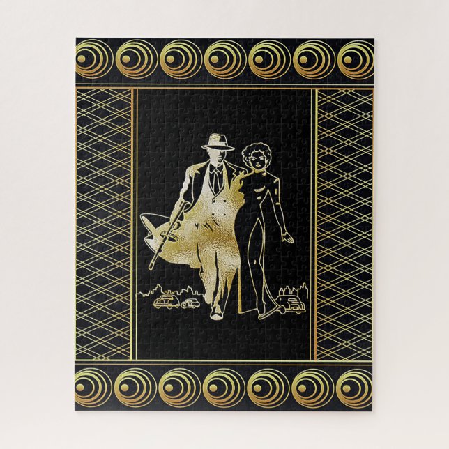 Quebra-cabeça Bonnie & Cylde Art Deco 520 Peças (Vertical)