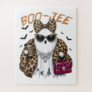Quebra-cabeça Boo-JEE Fantasma Leopardo Coquete Halloween