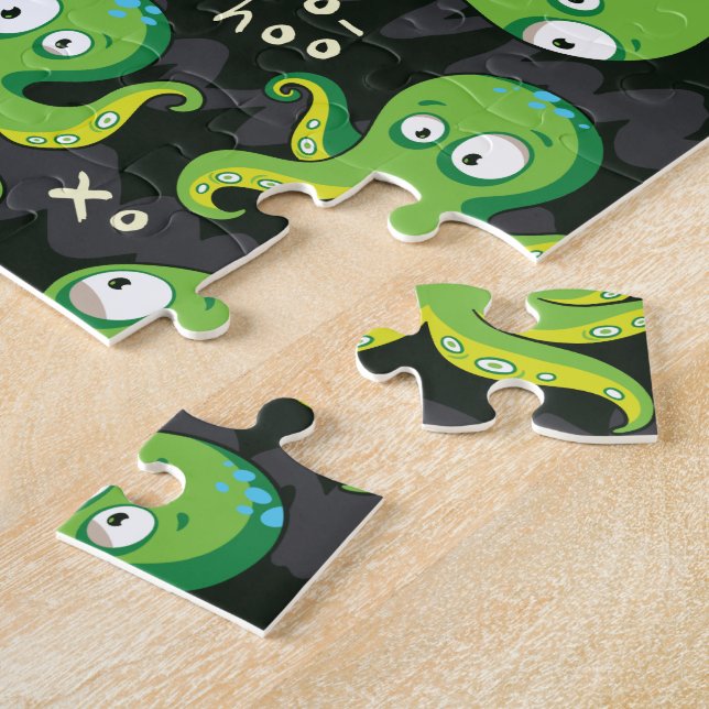 Quebra-cabeça Boo Octopus Green Kids Clothing & Décor (Lateral)