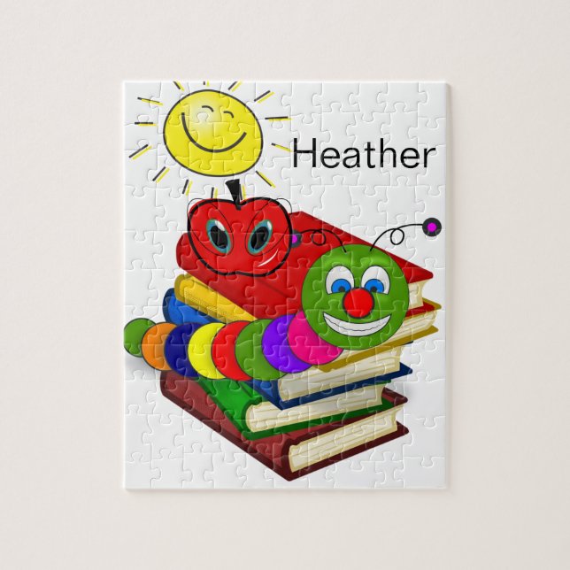 Quebra-cabeça Bookworm Apple Sun (Vertical)