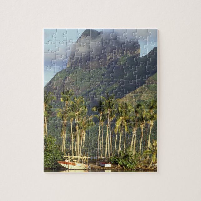 Quebra-cabeça Bora Bora, Polinésia Francesa cena à beira-mar e (Vertical)