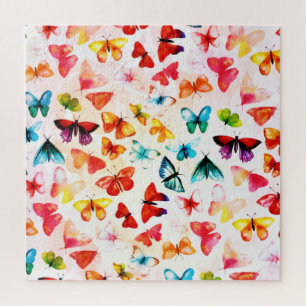 Quebra-cabeça Borboleta-Borboleta Aquarela