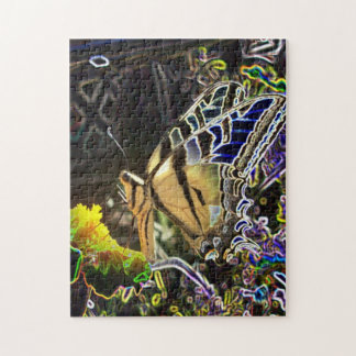 Quebra-cabeça Borboleta de néon